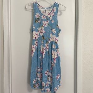 Light blue floral dress